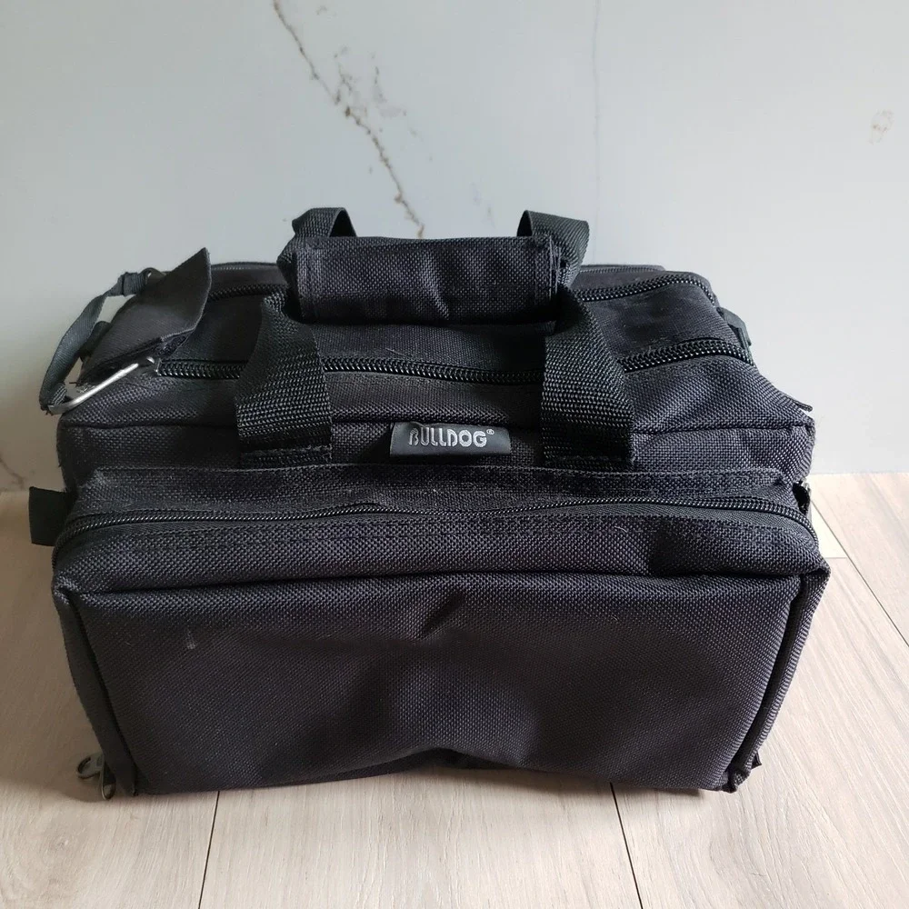 Bulldog Deluxe Range Bag Black Shooting w/ Strap 13